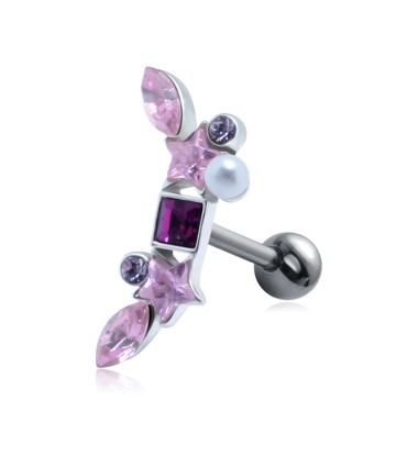 Multiple Stones Helix Ear Piercing TIP-470